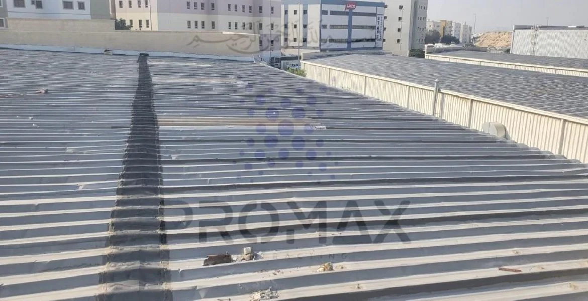 Almeerath - metal roof waterproofing project by Promax in Dubai, UAE